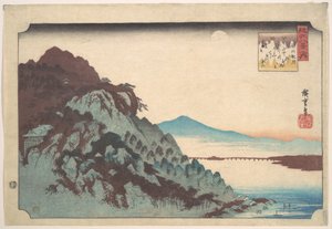 Der Herbstmond bei Ishiyama am Biwa-See von Utagawa Hiroshige
