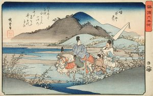 Der Juwelenfluss Ide in der Provinz Yamashiro von Utagawa Hiroshige