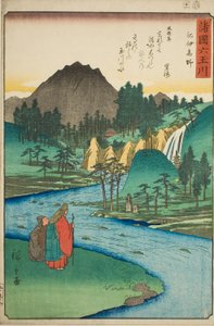 Der Koya-Juwelenfluss in der Provinz Kii (Kii Koya), aus der Serie "Sechs Juwelenflüsse in den verschiedenen Provinzen (Shokoku Mu Tamagawa)"