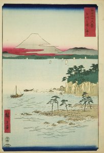 Das Meer bei Miura in der Provinz Sagami (Soshu Miura no kaijo), aus der Serie "Sechsunddreißig Ansichten des Berges Fuji (Fuji sanjurokkei)" von Utagawa Hiroshige