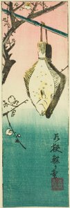 Wakasa, Abschnitt des Blattes Nr. 10 aus der Serie "Ausschnitte der Provinzen (Kunizukushi harimaze zue)" von Utagawa Hiroshige