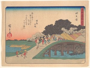 Yokkaichi, aus der Serie Die dreiundfünfzig Stationen der Tōkaidō-Straße von Utagawa Hiroshige