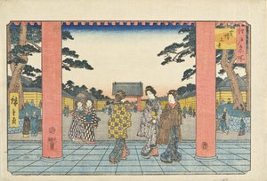 Zōjōji in Shiba von Utagawa Hiroshige
