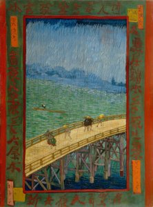 van Gogh nach Hiroshige, Brücke im Regen von Utagawa Hiroshige