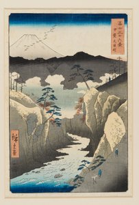 Inume-Pass in der Provinz Kai, entworfen 1858, veröffentlicht 1858-1859