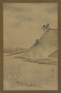 Frühlingslandschaft, Mitte des 19. Jahrhunderts von Utagawa Hiroshige II