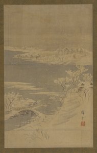 Winterlandschaft, Mitte des 19. Jahrhunderts von Utagawa Hiroshige II