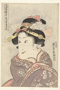 Iwai Hanshiro V in der Rolle von Yaoya Oshichi von Utagawa Kunisada (I)