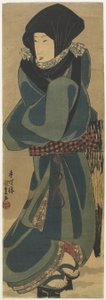 (Frau im Umhang und Kapuze), ca. 1830-1844