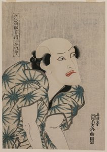 Nakamura Utaemon III als Affentrainer Yojiro aus der Serie Berühmte Kabuki-Stücke, Mitte der 1810er
