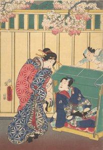Druck von Utagawa Kunisada