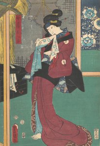 Druck, 19. Jahrhundert von Utagawa Kunisada