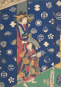 Druck, 19. Jahrhundert von Utagawa Kunisada