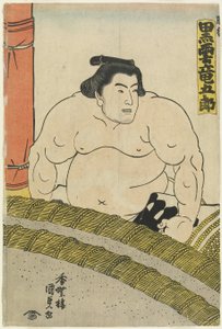 Der Wrestler Kurokumo Tatsugoro_ vom Higo-Stall, 1830-1844 von Utagawa Kunisada