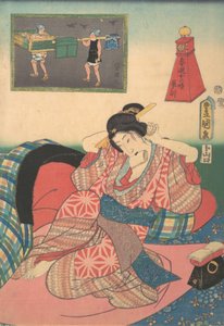 Zwölf Stunden Frühlingsfreuden: Stunde des Drachen, 19. Jahrhundert von Utagawa Kunisada