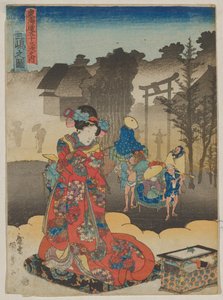Ansicht bei Mishima von Utagawa Kunisada