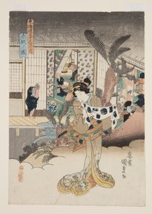 Ansicht von Akasaka von Utagawa Kunisada