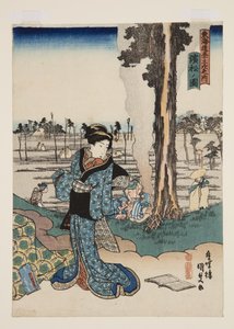 Ansicht von Hamamatsu von Utagawa Kunisada