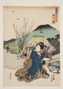 Blick auf Mariko (Mariko no zu) von Utagawa Kunisada