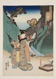 Ansicht von Okabe von Utagawa Kunisada
