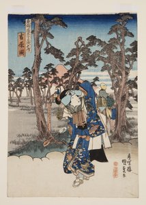Blick auf Yoshiwara von Utagawa Kunisada