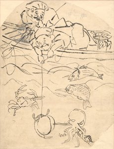 Daikoku und Ebisu, zwei der sieben Glücksgötter