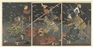 Der letzte Angriff der Kusunoki bei Shijonawate
