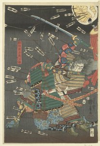 Der letzte Angriff der Kusunoki bei Shijonawate von Utagawa Kuniyoshi