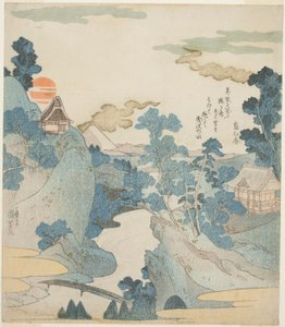 Fernsicht auf den Berg Fuji bei Morgendämmerung von Hakone
