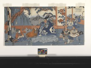 Hako?maru trifft Kud? Suketsune von Utagawa Kuniyoshi