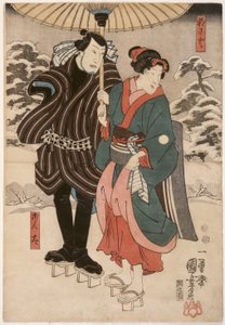 Osayo und Genta von Utagawa Kuniyoshi