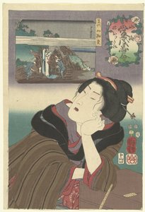 Schläfrig von Utagawa Kuniyoshi