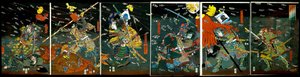 Die Schlacht bei Shijō Nawate, ca. 1857