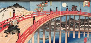 Yoshitsune ichidaiki Gojo-no-hashi no zu, ca. 1839