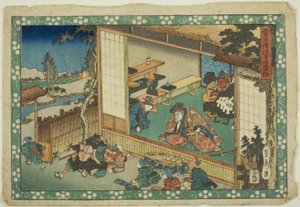 Die Dorfschulszene (Terakoya), aus der Serie "Sugawaras Geheimnisse (Sugawara denju)"