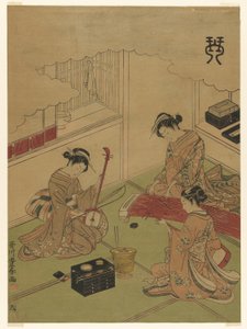 Koto, aus einer unbetitelten Serie der vier Fertigkeiten