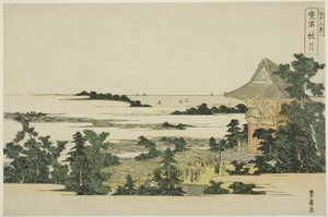 Herbstmond am Atago-Hügel (Atago shugetsu), aus der Serie "Acht Ansichten von Edo (Edo hakkei)"