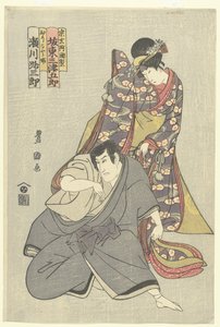 Schauspieler Segawa Michisaburo I und Bando Mitsugoro III