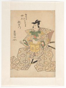 Nakamura Utaemon III hält einen Bonsai-Baum von Utagawa Toyokuni (I)