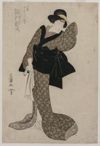 Segawa Roko als Hachizos Frau Ohatsu, ca. 1805 von Utagawa Toyokuni