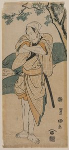 Der Schauspieler Ichikawa Danjuro als Samurai, 1769-1825