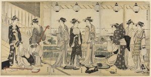 Die vier Jahreszeiten im Süden (Minami Shiki): Sommerszene von Utagawa Toyokuni I