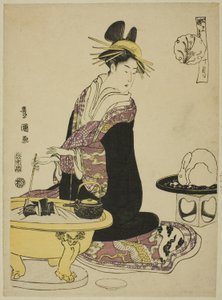 Der zehnte Monat (Ju gatsu), aus der Serie "Modische zwölf Monate (Furyu junikagetsu)"