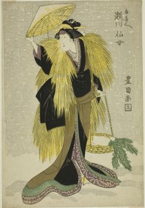 Der Schauspieler Segawa Senjo als Shirotae von Utagawa Toyokuni I
