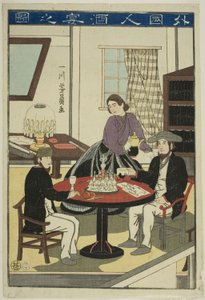 Ausländer trinken Wein