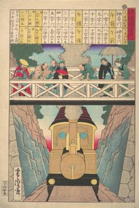 Reiseführer für einsame Reisende, 19. Jahrhundert von Utagawa Yoshitora