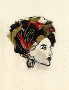 Schicke Frau Kopfschmuck von Ute Rathmann