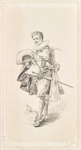 Herr in Renaissance-Kostüm und Halskrause von Vaclav Brozik