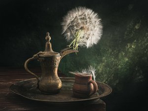 Löwenzahnkaffee Stillleben
