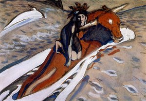 Entführung der Europa 1910 von Valentin Serov von Valentin Aleksandrovich Serov